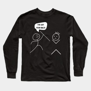 Stick Figure - Funny Design! Long Sleeve T-Shirt